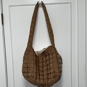 Amazon Quilted Brown Shoulder Bag